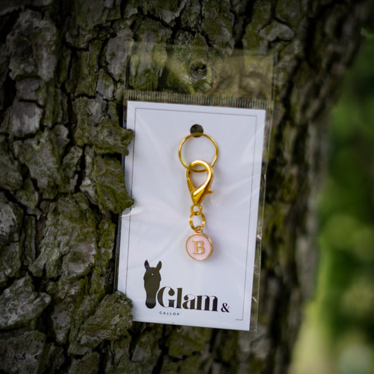 SERIFEN BUCHSTABEN Charm - rosa gold