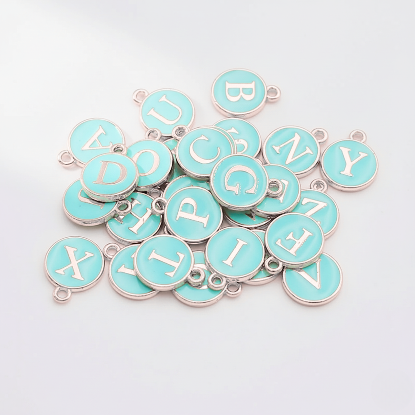 Serif Letter Charm - black