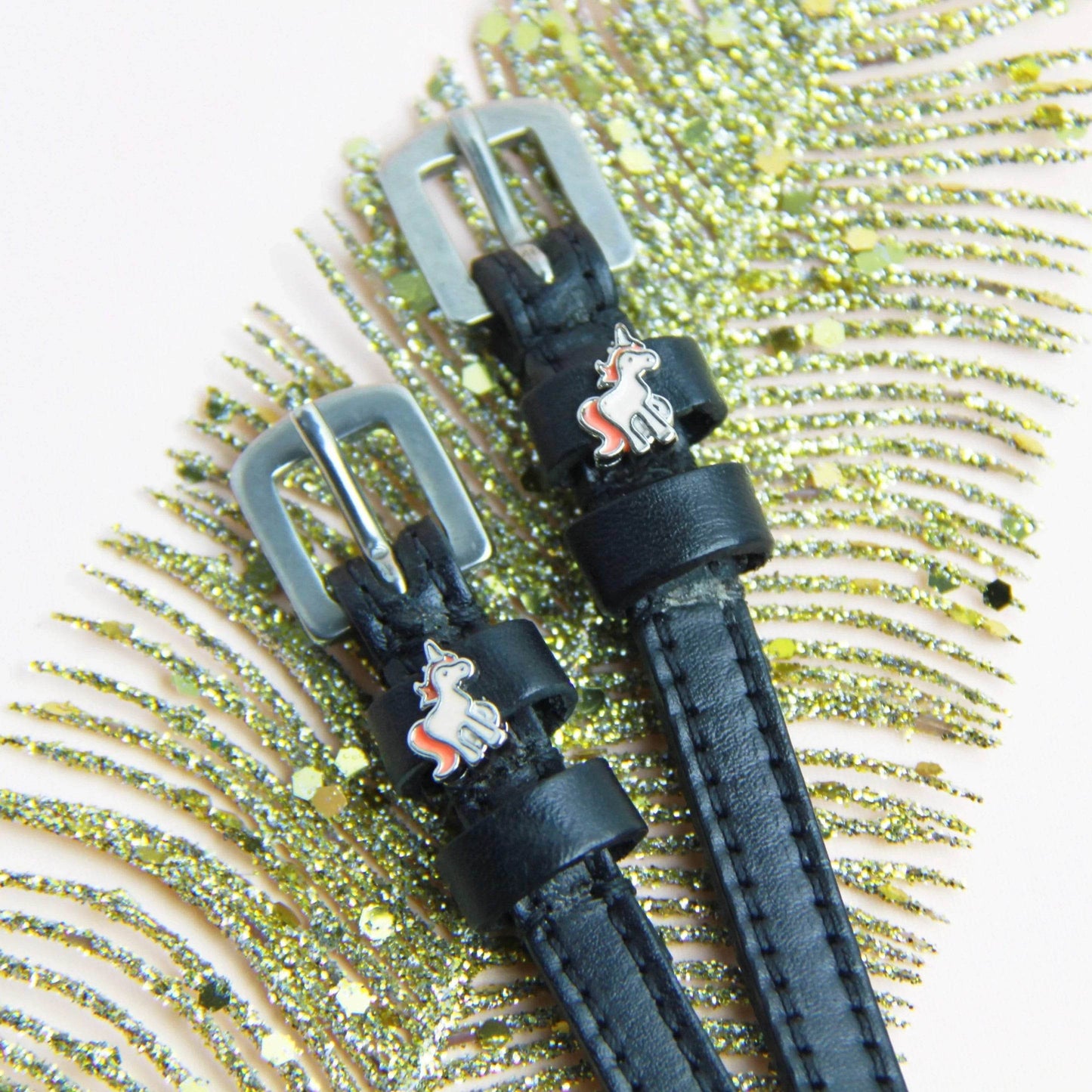 UNICORN PRANCING spur straps