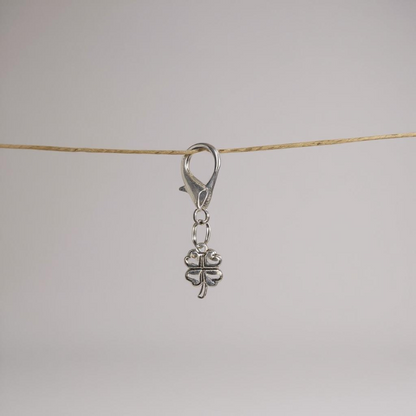 SILVER CLOVER Charm