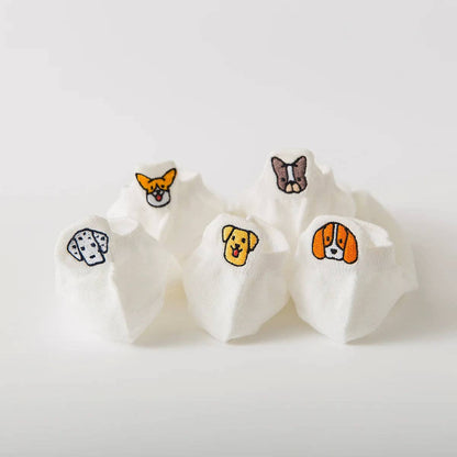🐶 Paw Parade – 5er Socken-Set