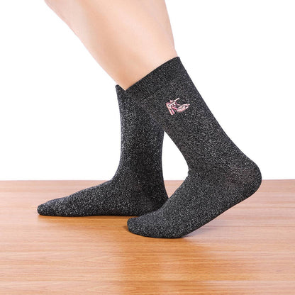 🥂 Glitter Party - 5er Glitzersocken Set