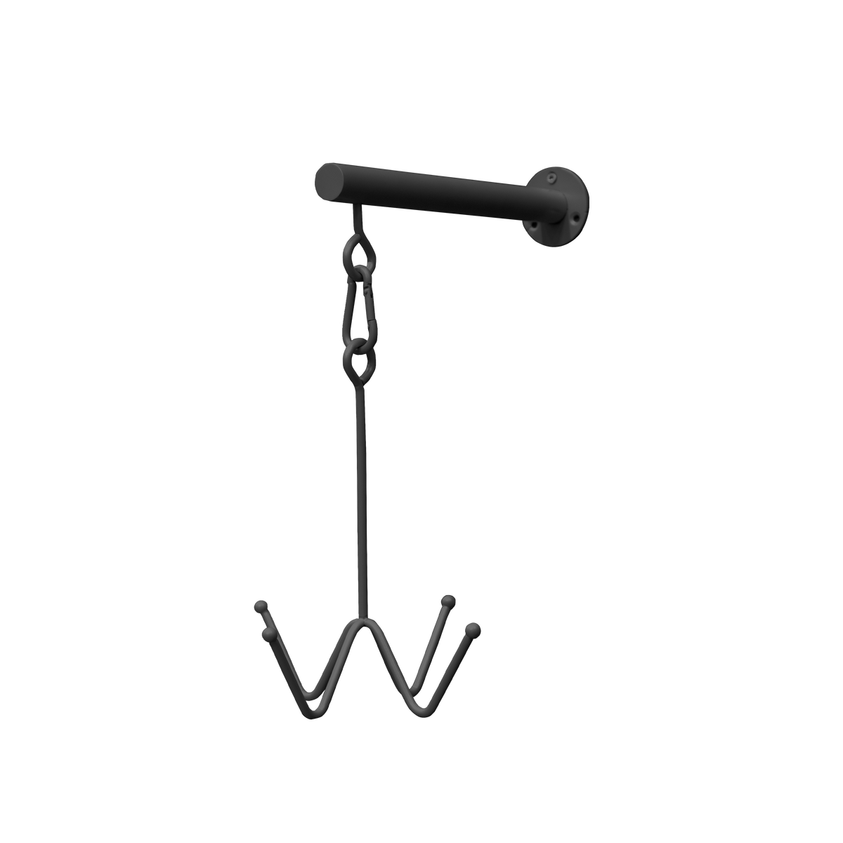 Trensenhalterung mit 4 Haken für die Wandbefestigung