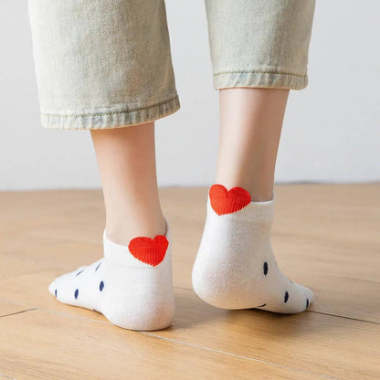 ❤️ Love Club - 5er Set Sneaker Socken Herz