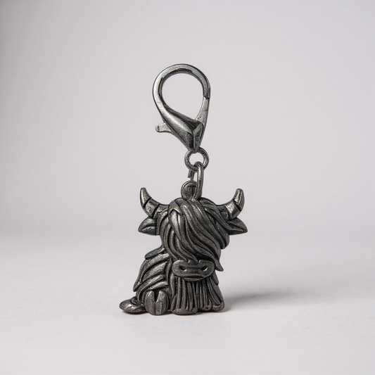 SILVER BULL Charm