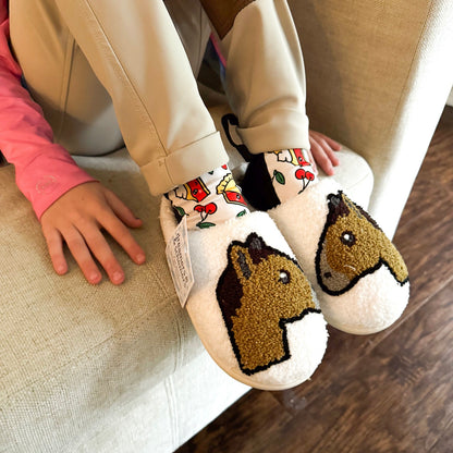 HORSE HEAD EMOJI slippers