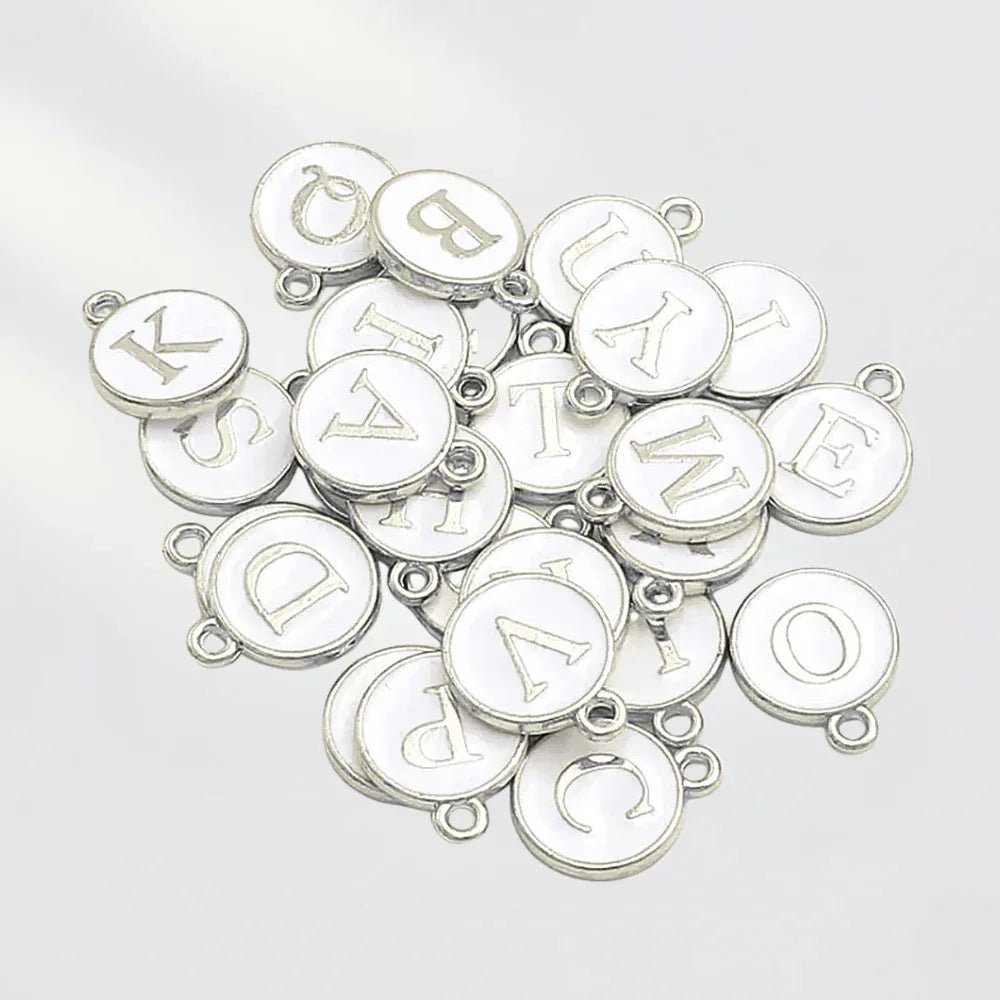 SERIFEN BUCHSTABEN Charm - weiß silber - Glam & Gallop