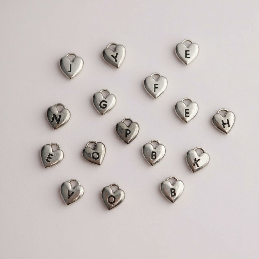 HEART BUCHSTABEN Charm