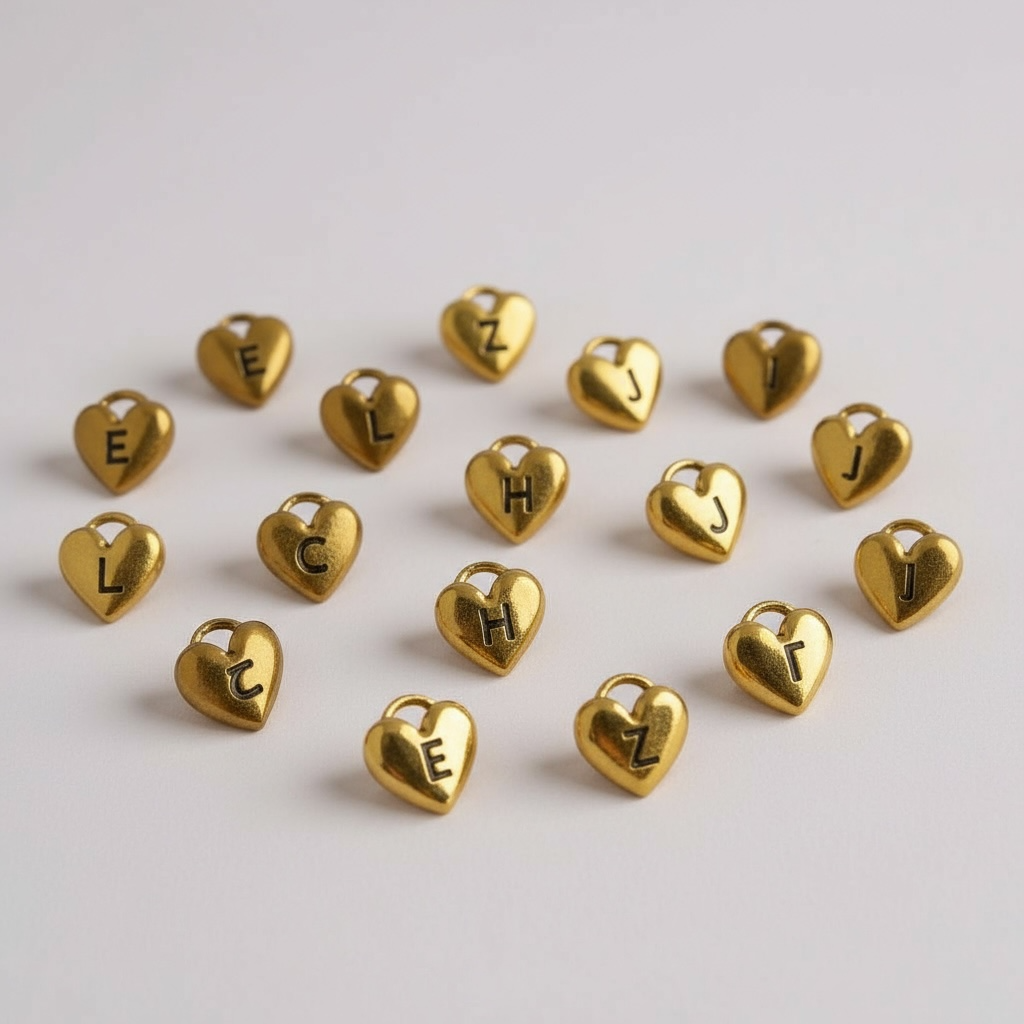 HEART BUCHSTABEN Charm