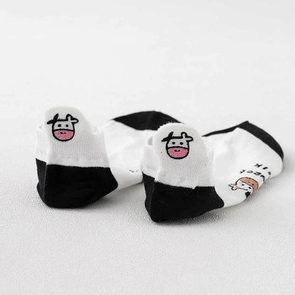 🐮 Cow Love – Sneaker-Socken