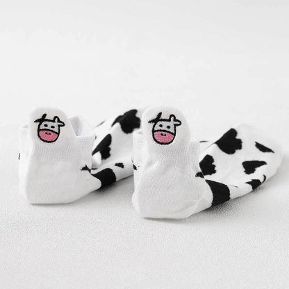 🐮 Cow Love – Sneaker-Socken