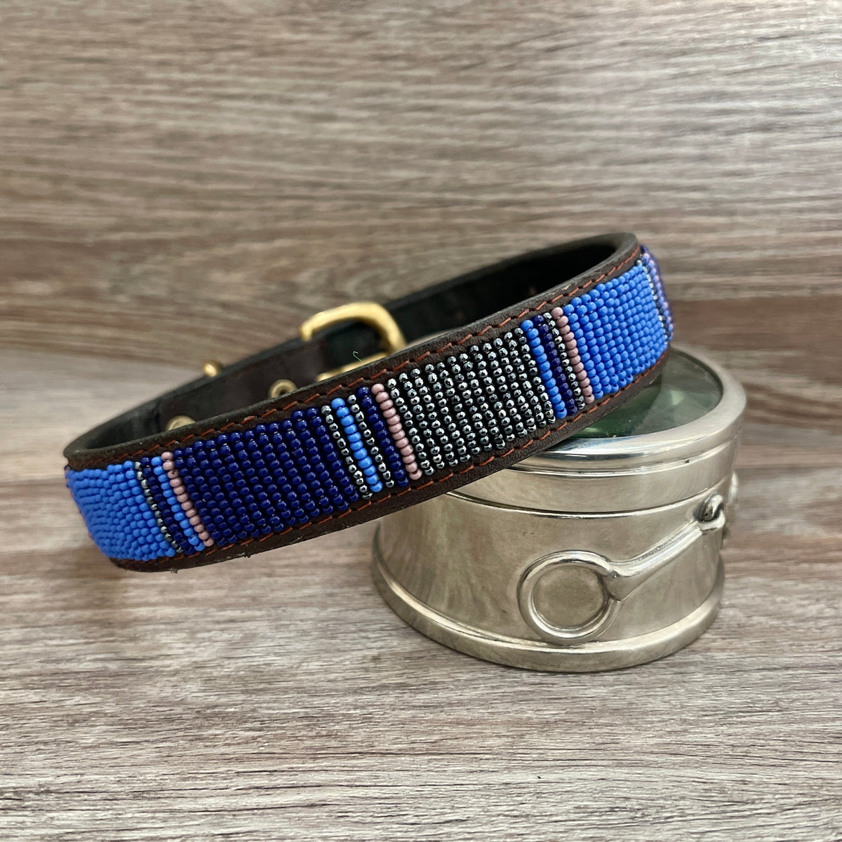 Hundehalsband GRÖßE M Perlen Maasai Kollektion